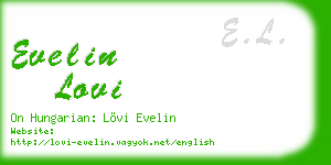 evelin lovi business card